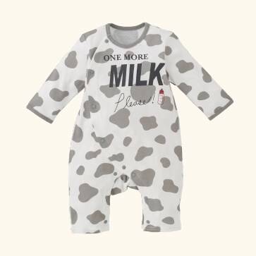 スムースホルスタインMILK長袖プレオール