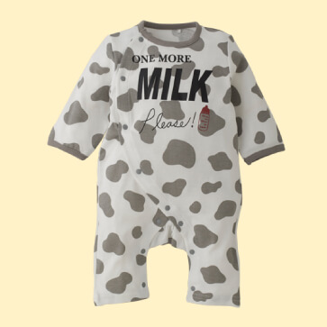 スムースホルスタインMILK長袖プレオール