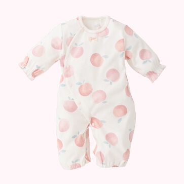 スムースピーチリボン長袖コンビドレス