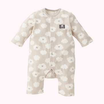 スムース雲さんプリントチケット付き長袖プレオール