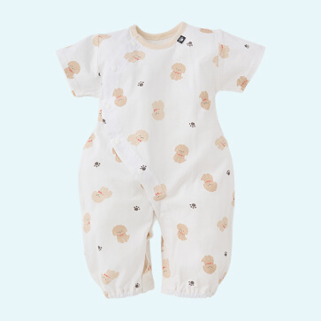 天竺プードル半袖コンビドレス