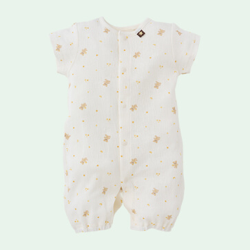 くま夜空半袖コンビドレス