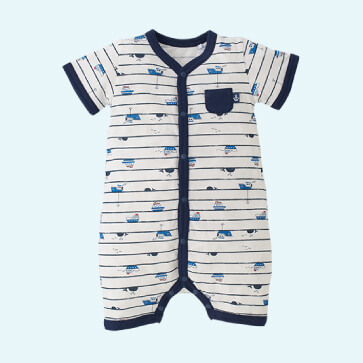 天竺マリンボーダー半袖プレオール