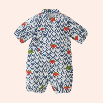 スイカ&カエル甚平プレオール