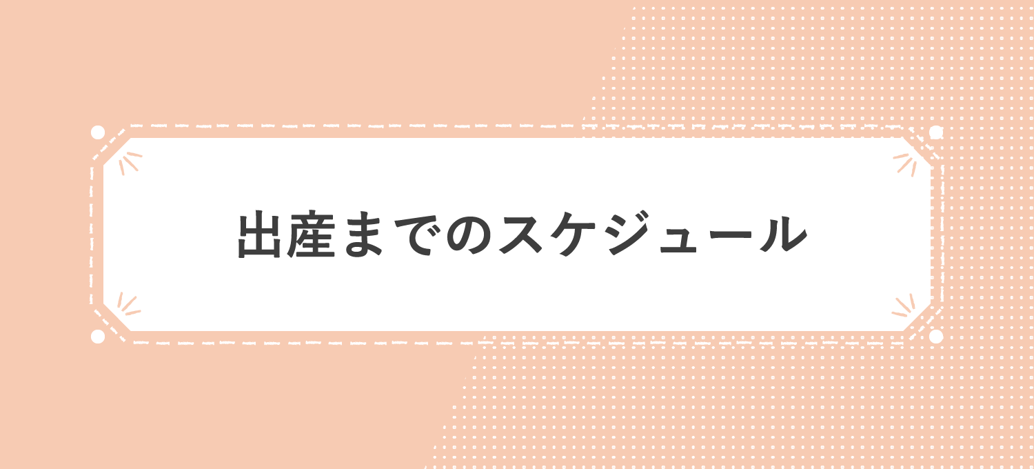 出産までのスケジュール