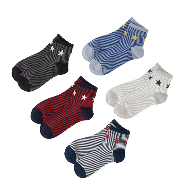 Elfindoll 5足組 アンクルソックス 西松屋