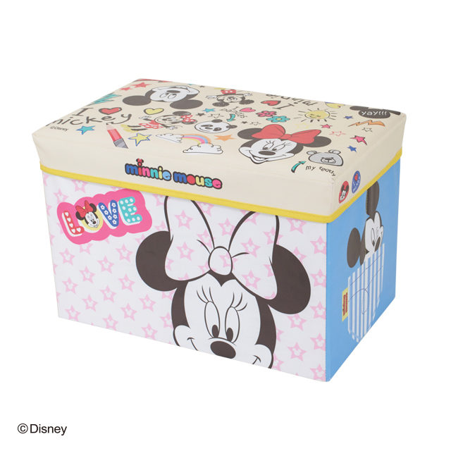 座れるおもちゃ箱 ミッキー＆ミニー