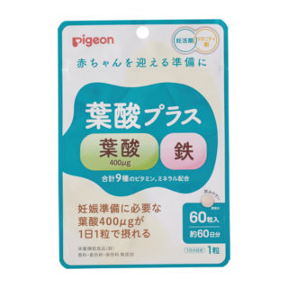 ピジョン 葉酸プラス 60粒 60日分
