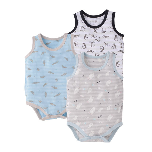 新品未使用 西松屋 Elfindoll ノースリーブロンパース 3枚組 90cm 優先配送 新品未使用 西松屋 Elfindoll ノースリーブロンパース 3枚組 90cm 優先配送