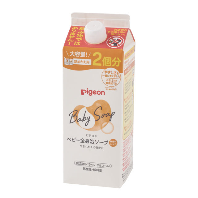 ブランド品 松吉医療総合カタログ ピジョン 全身泡ソープ 詰替用2回分 08391 800ML 12個 24-3496-02  campigliapilay.com.uy