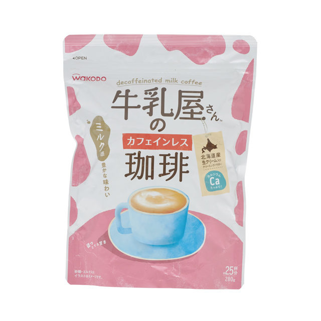 和光堂 牛乳屋さんのカフェインレス珈琲 280g 袋