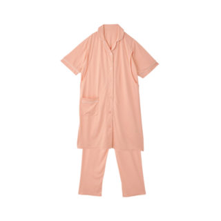 ELFINDOLL 授乳口付きおなかゴムなしやわらかストレッチ半袖パジャマ