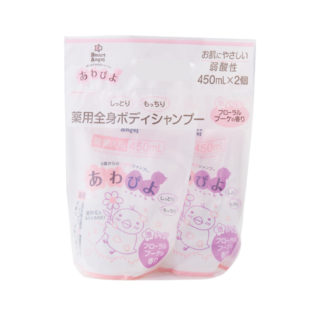 SmartAngel 薬用 全身泡シャンプー あわぴよ香付 詰替 450ml×2個