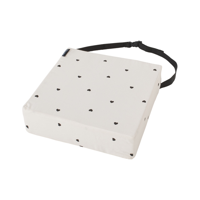 高さ調整クッション ハートブラック