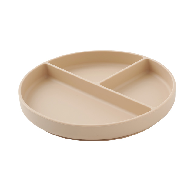 シリコンランチプレートベージュ