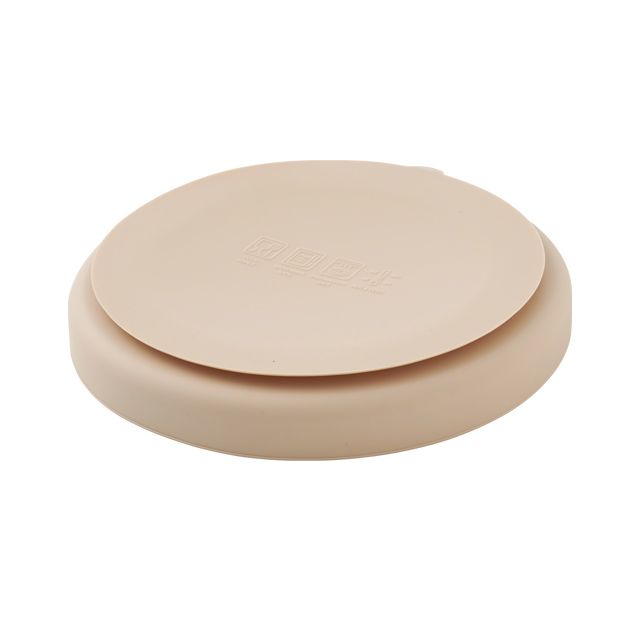 シリコンランチプレートベージュ