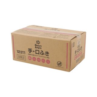 SmartAngel 手・口ふき 80枚 12P