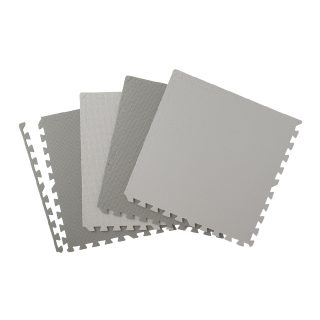 SmartAngel 抗菌 くみあわせマット 大判 グレー 4枚入