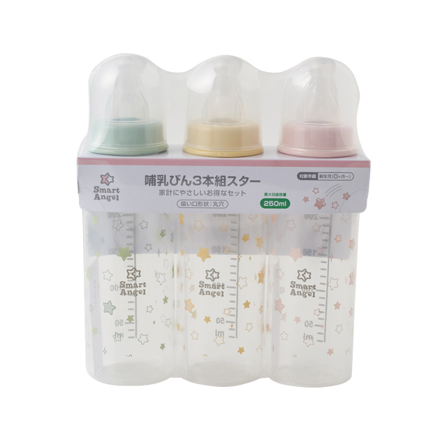 商品詳細 | 哺乳びん 3本組 スター 250ml – SmartAngel